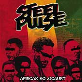 The cover of the new Steel Pulse album, African Holocaust.